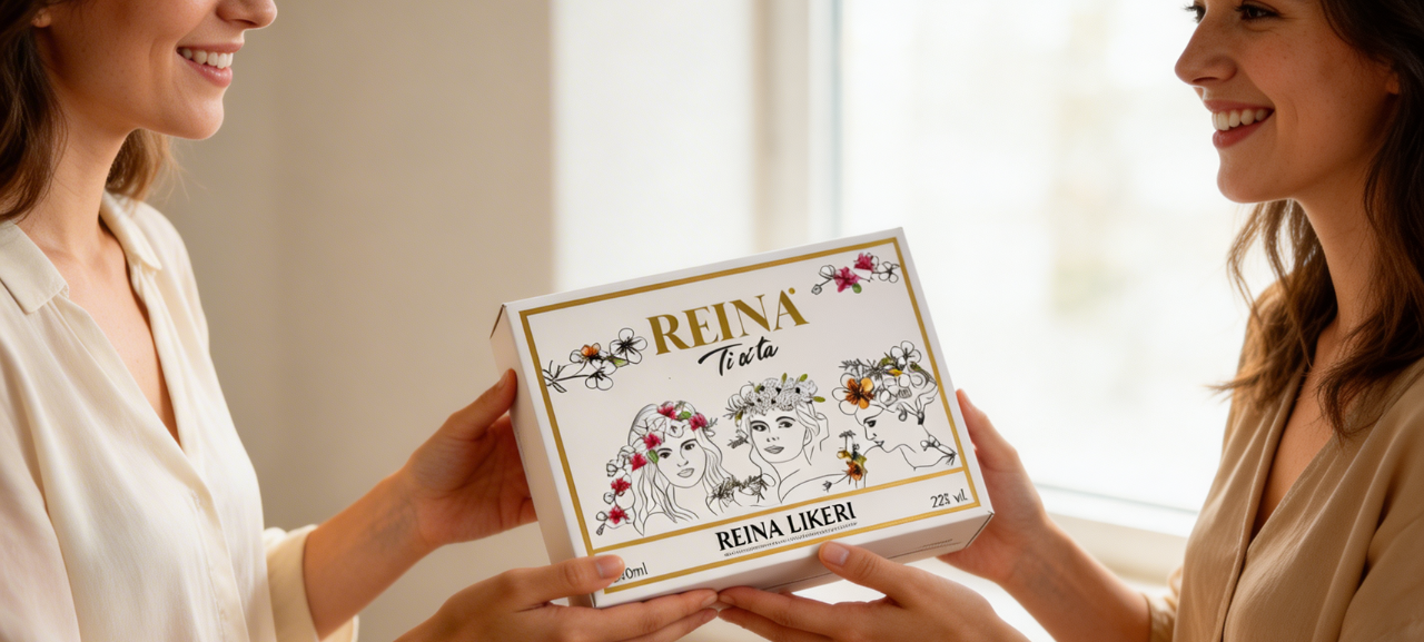 Reina mini set Ti si ta poklon set likera u elegantnoj ambalaži